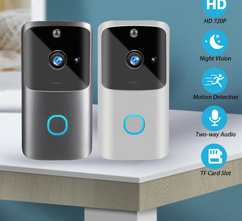 HD Video Doorbell with WIFI, Night Vision, Motion Detection, Two-Way Audio