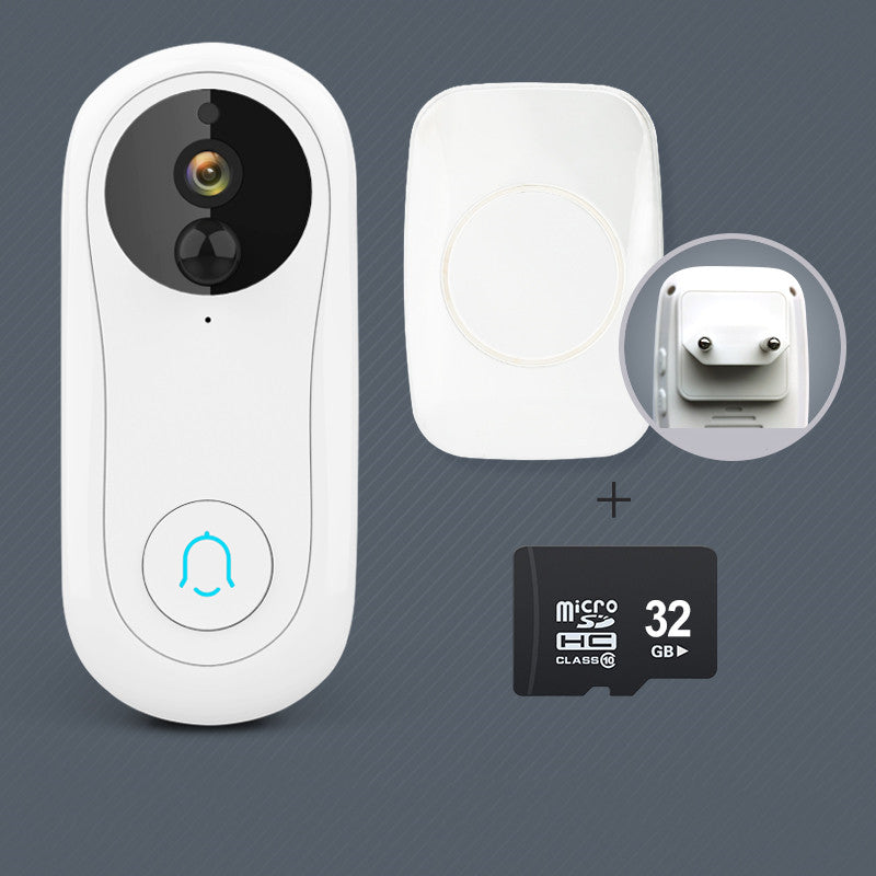 Smart Door Monitoring Video Doorbell Camera Electronic Cat Eye Home High-Definition Wireless Wifi Remote Connection Mobile Phone