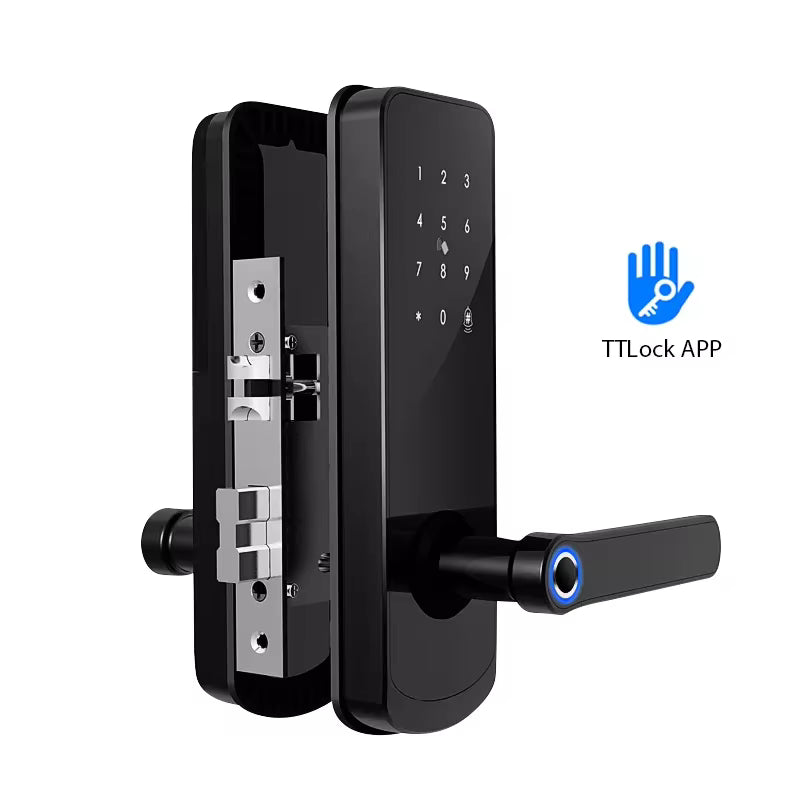 Wifi Smart Door Lock - Fingerprint | Keypad | Card | Tuya / TTLock App | Wifi build in | 5-Way Unlock | Anti-Tamper Alarm - FM230N