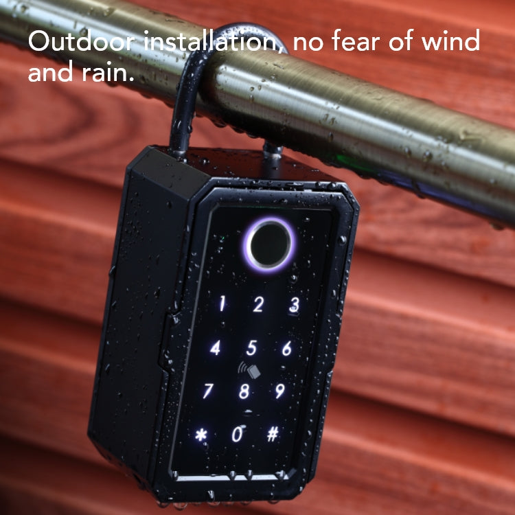 Waterproof Smart Key Box, - Fingerprint, Passcode, Card, App - SLB10