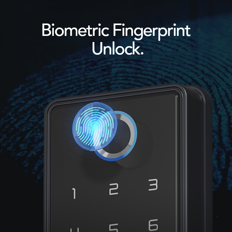 Smart Keyless Door Lock – Fingerprint, Code, Card & App Control | Secure & Durable - SL15
