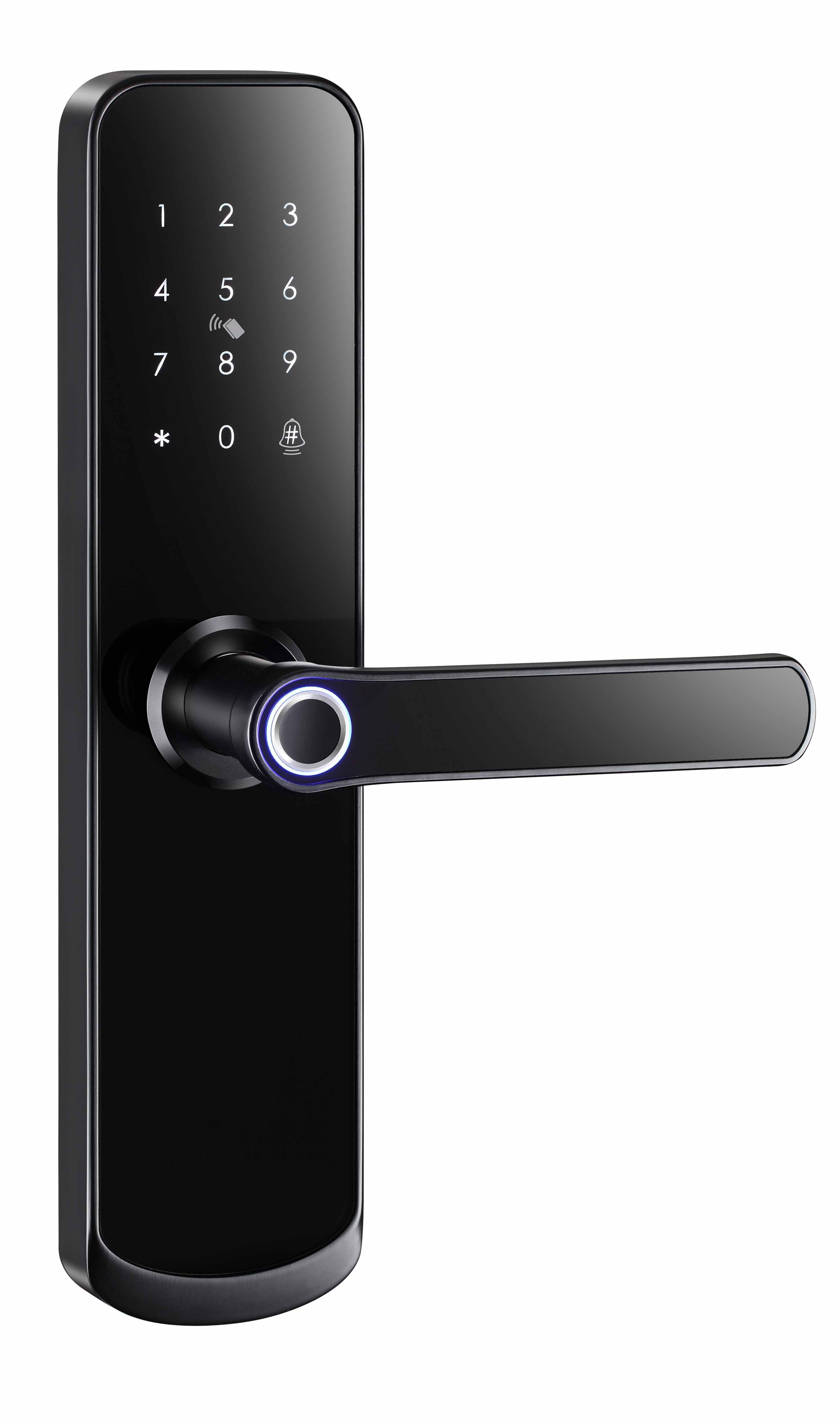 Tech Keyless Entry Smart Fingerprint Door Lock – 5-in-1 Keyless Entry | Tuya / TTLock App ...