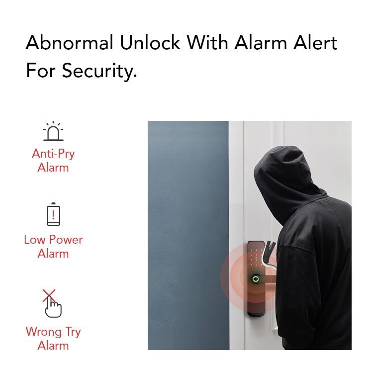 Smart Fingerprint Door Lock – 5-in-1 Keyless Entry | App, Password, Card & Mechanical Key - SL5