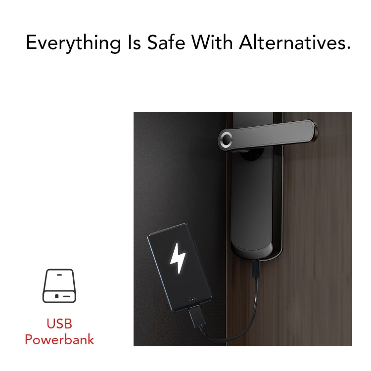 Smart Fingerprint Door Lock – 5-in-1 Keyless Entry | App, Password, Card & Mechanical Key - SL5