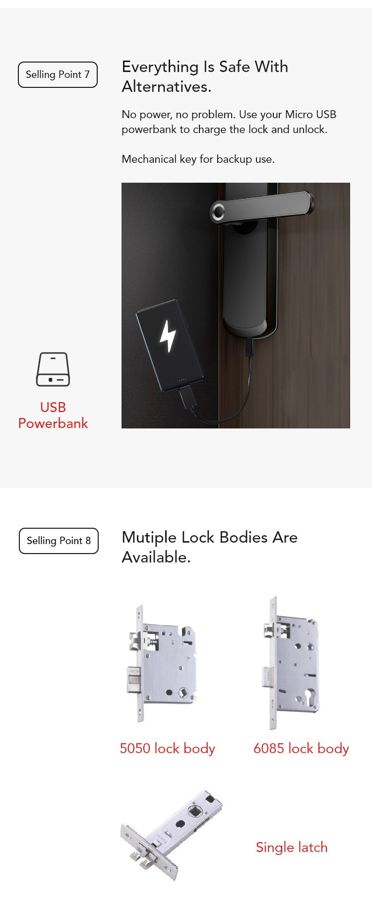 Smart Fingerprint Door Lock – 5-in-1 Keyless Entry | App, Password, Card & Mechanical Key - SL5