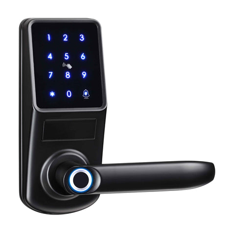 Smart Fingerprint Door Lock – 5-in-1 Keyless Entry | Tuya App, Card, Passcode & Mechanical Key - SL6