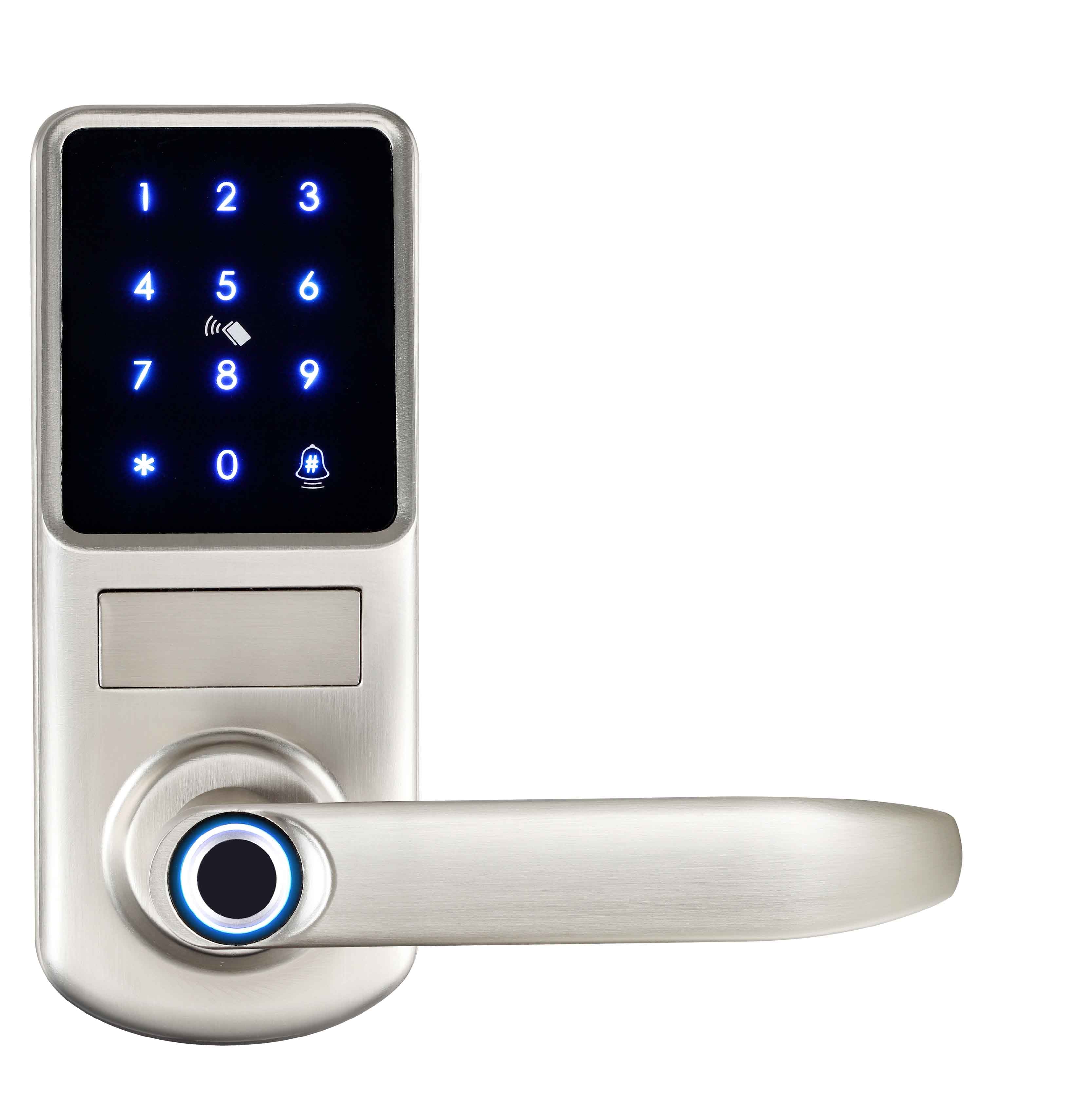 Smart Fingerprint Door Lock – 5-in-1 Keyless Entry | Tuya App, Card, Passcode & Mechanical Key - SL6