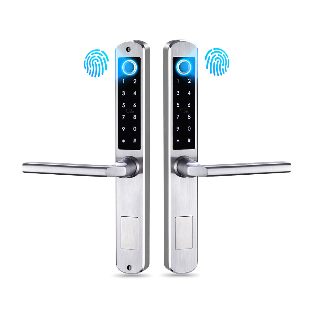Smart Fingerprint Door Lock – 5-in-1 Unlock, Tuya App, 300 Users, Stainless Steel - SL7