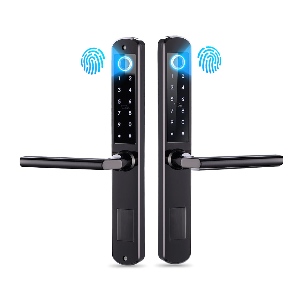 Smart Fingerprint Door Lock – 5-in-1 Unlock, Tuya App, 300 Users, Stainless Steel - SL7