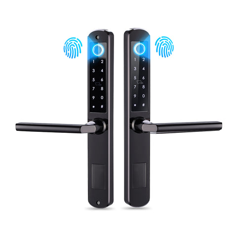 Smart Fingerprint Door Lock – 5-in-1 Unlock, Tuya App, 300 Users, Stainless Steel - SL7