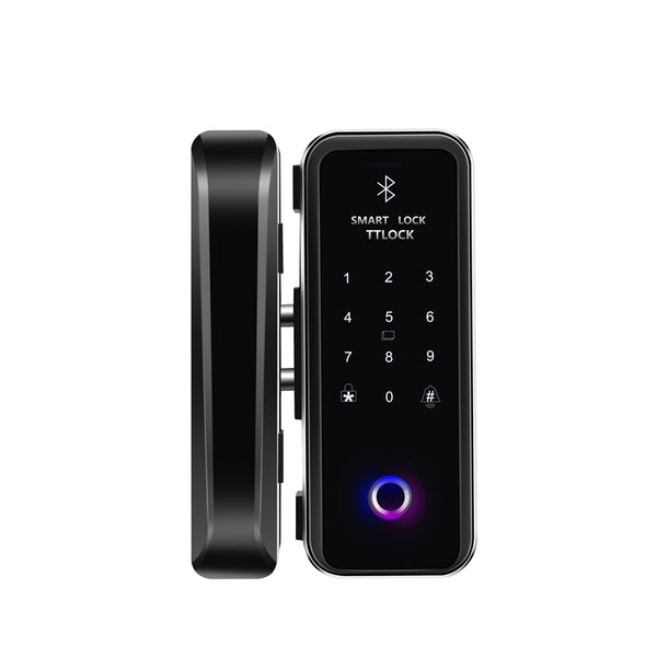 Smart Glass Door Lock - Fingerprint | Password | Card | Mechanical Key ...
