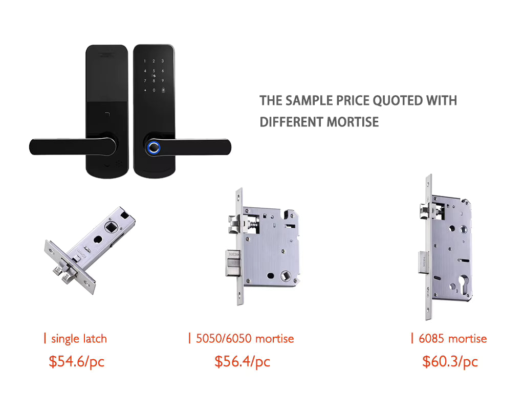 Wifi Smart Door Lock - Fingerprint | Keypad | Card | Tuya / TTLock App | Wifi build in | 5-Way Unlock | Anti-Tamper Alarm - FM230N