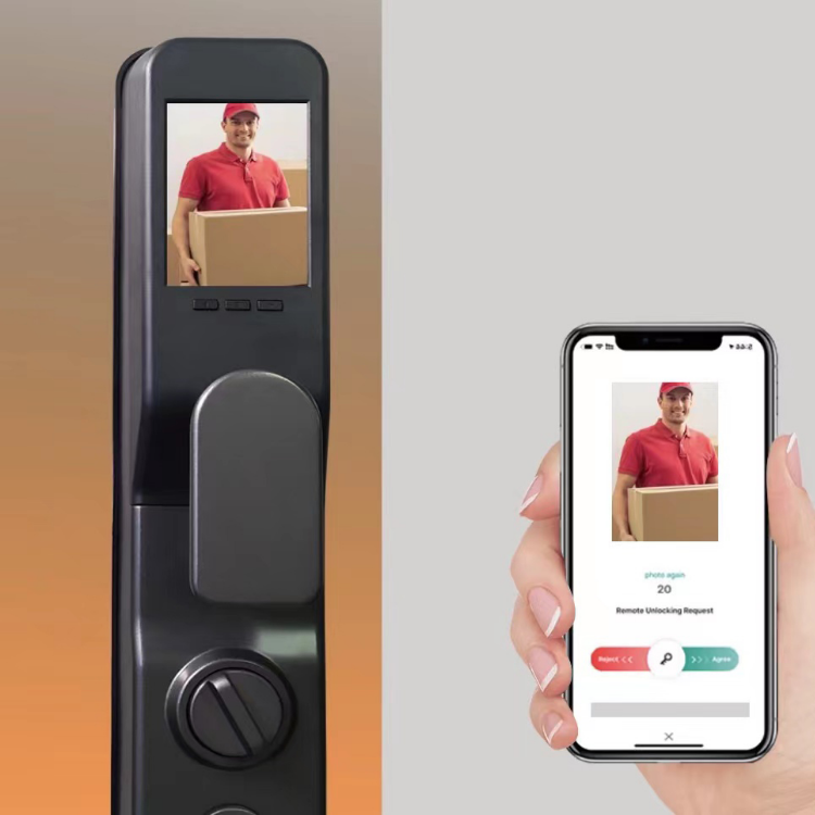 TTLock face recognition lock with camera and screen TA-CM05 – view 5
