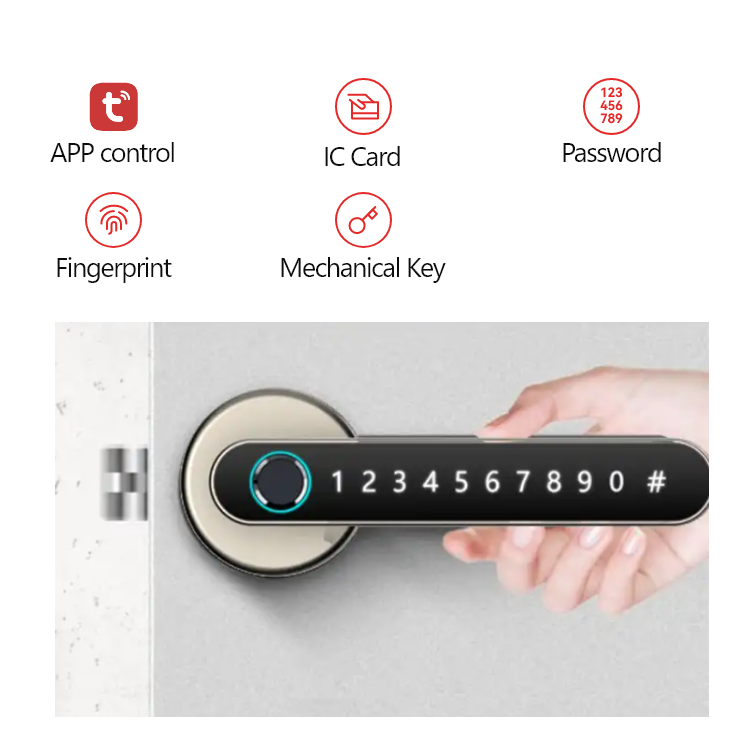 TTLock smart door handle lock TA-HL06 – view 1