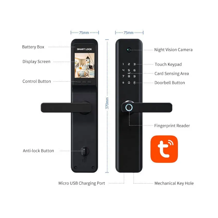 TTLock smart door lock with camera and screen TA-CM03 – view 6