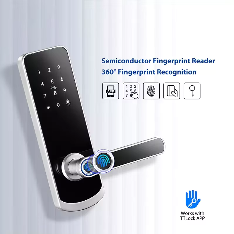 Wifi Smart Door Lock - Fingerprint | Keypad | Card | Tuya | Wifi build in | 5-Way Unlock | Anti-Tamper Alarm - FM230N