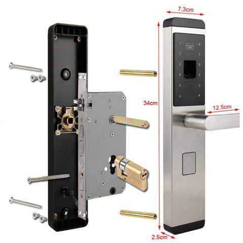 Smart Doorlock, Fingerprint, Password NFC card Smart Lock