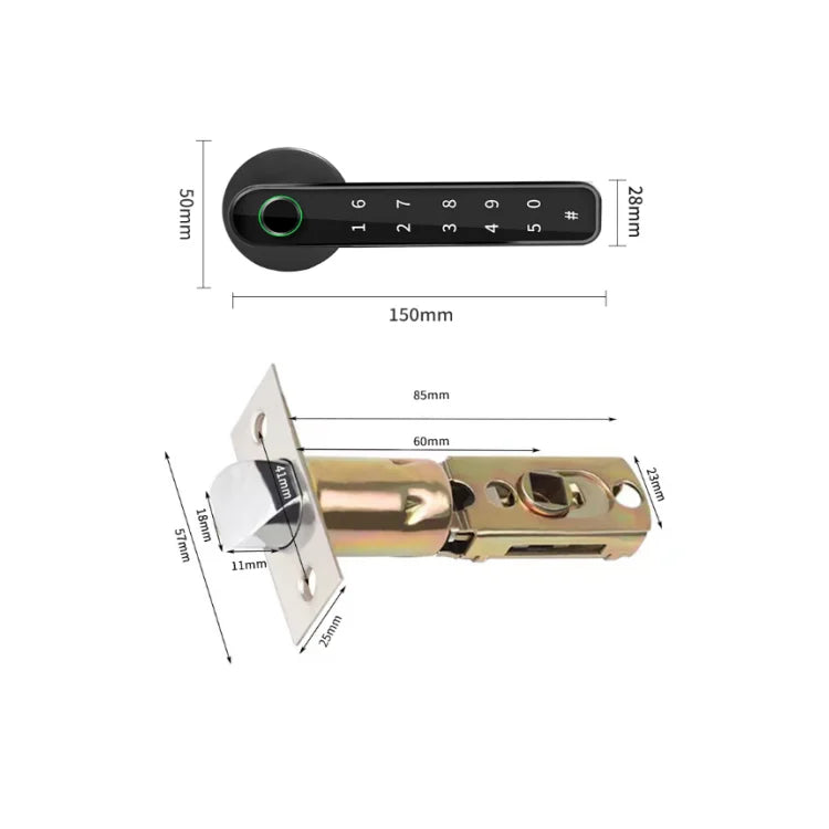 TTLock smart door handle lock TA-HL14 – view 8
